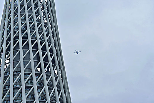 广州塔与飞机