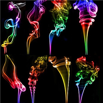 质地,彩色,香,烟