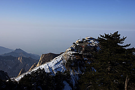 陕西-西岳华山西峰屈岭