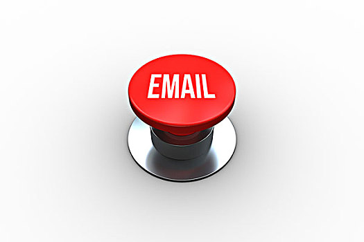 电子邮件,电脑合成,红色,按键