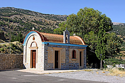 小教堂,纪念,克里特岛,希腊,欧洲