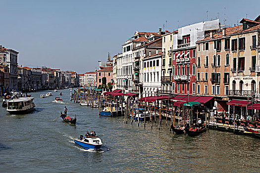 大运河,风景,里亚尔托桥,圣马科,地区,威尼斯,世界遗产,威尼西亚,意大利,欧洲