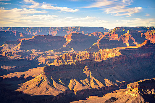 峡谷,大峡谷,日落,风景,侵蚀,石头,南缘,大峡谷国家公园,亚利桑那,美国,北美