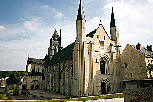 法国,曼恩-卢瓦尔省,安茹,皇家,教堂,12世纪