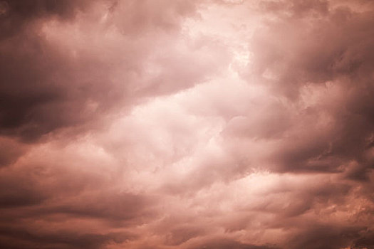 深红,郁闷,风暴,云,自然,天空,背景,照片,纹理