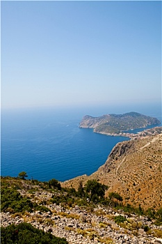 风景,阿索斯,乡村,凯法利尼亚岛,希腊