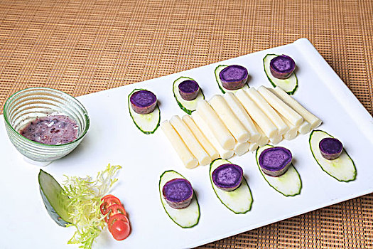 精品美食,紫薯山药