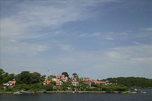 红房子,海洋,瑞典