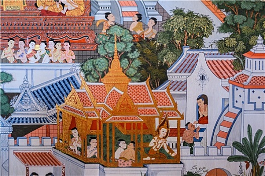 泰国人,壁画