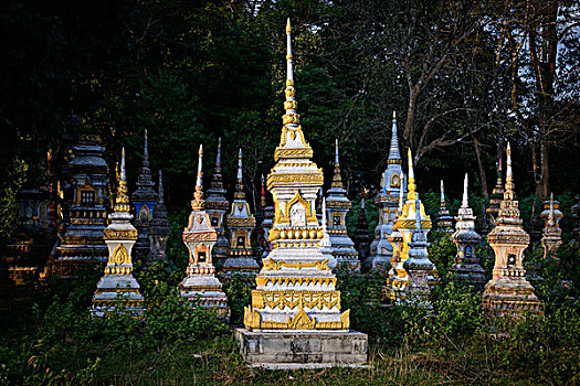 老挝,万荣,墓地,大幅,尺寸