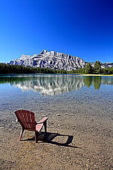 折叠躺椅,加拿大,班夫国家公园,班芙国家公园,艾伯塔省