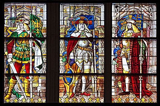 窗户,科隆,大教堂,左边,毛里求斯,烈士,第三,世纪,色彩,弄脏,玻璃,科隆大教堂,北莱茵威斯特伐利亚,德国,饿