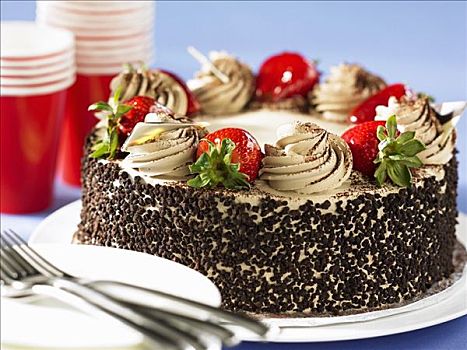 巧克力草莓,蛋糕