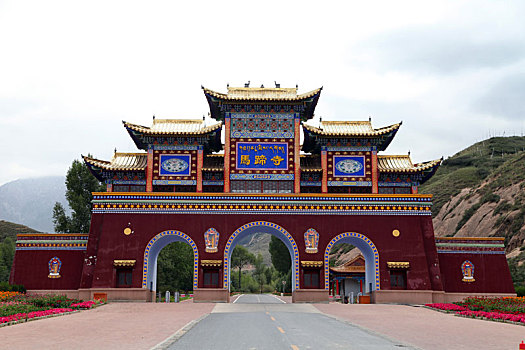 甘肃张掖,马蹄寺