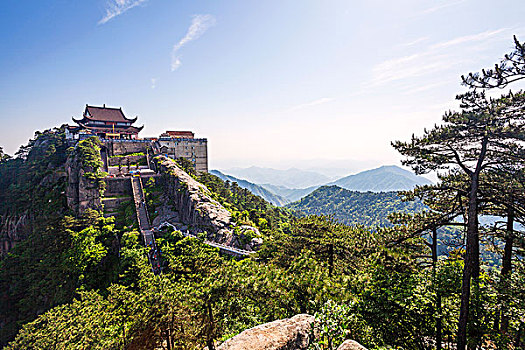 九华山景区天台寺风光