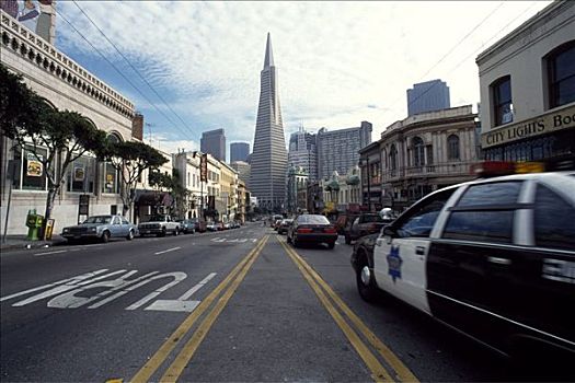 警车,针,旧金山,加利福尼亚,美国
