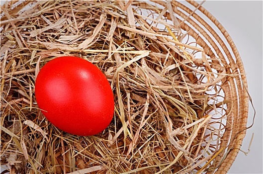 红色,复活节彩蛋