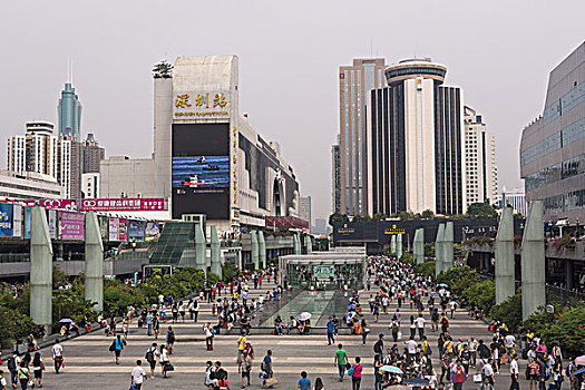火车站,地区,深圳