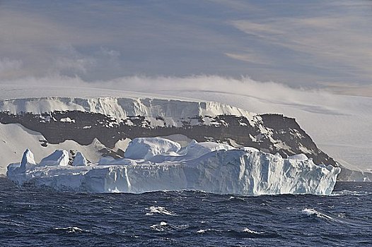 冰山,积雪,山峦,南极半岛,南极