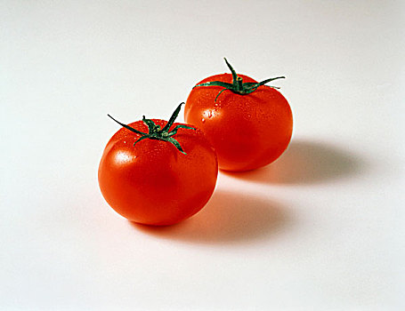 两个,新鲜,洗,西红柿