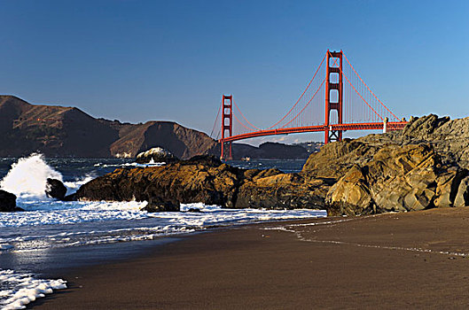 金门大桥,风景,旧金山,加利福尼亚,美国