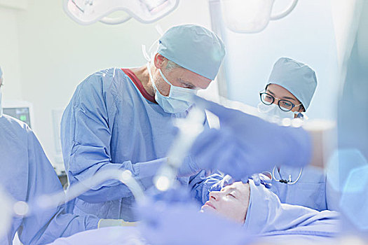 外科,操作,女病人,手术室