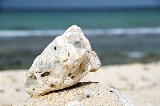 阿曼,海滩,石头