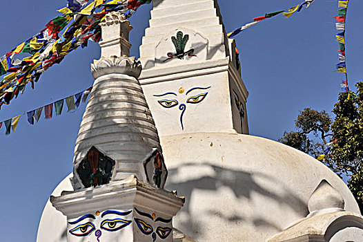 佛教,佛塔,斯瓦扬布纳特佛塔,世界遗产,加德满都,加德满都山谷,尼泊尔,亚洲