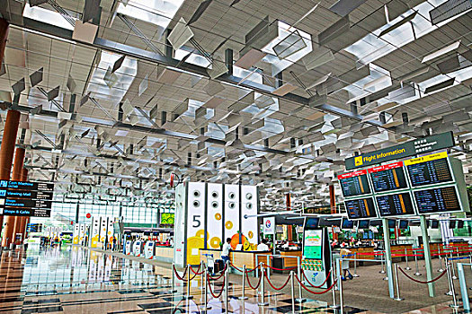 新加坡,国际机场,航站楼,登记区