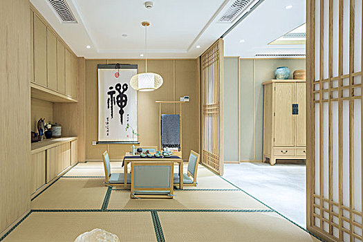 样板房-日式传统客厅