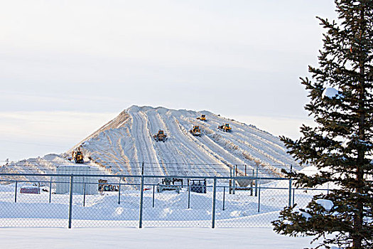 雪,存储,场所,艾伯塔省,加拿大