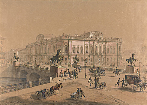 宫殿,圣彼得堡,艺术家,19世纪