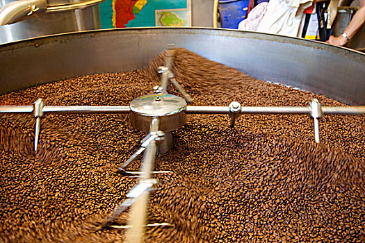 烤制,咖啡豆,咖啡,植物