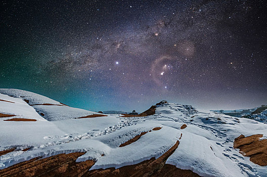 陕西靖边波浪谷星空银河