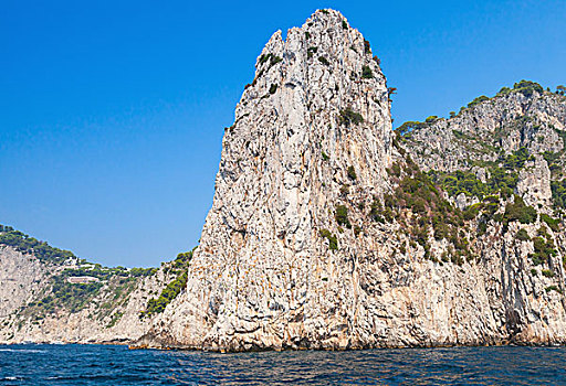 海边风景,石头,卡普里岛,地中海,意大利