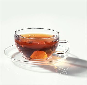 红茶,冰糖,玻璃杯