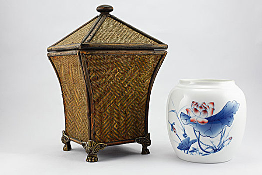 茶盒,古老,手工艺