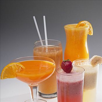 特寫,玻璃杯,果汁