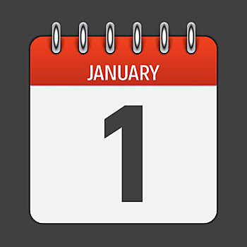 一月,日程,象征,矢量,插画,设计,装饰,办公室,文件,申请,标识,白天,日期,月份,假日,新年