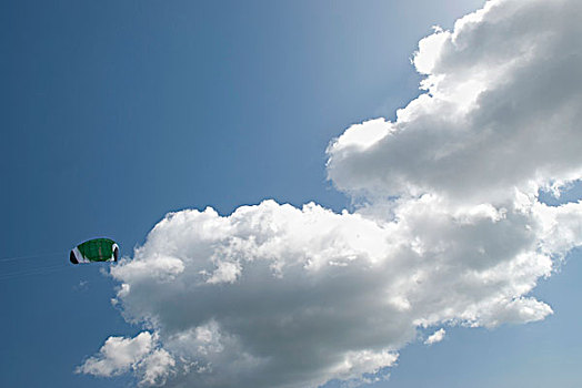 英国,飞,风筝,蓝色背景,天空,云,德文郡