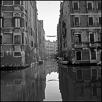 建筑,运河,威尼斯,意大利