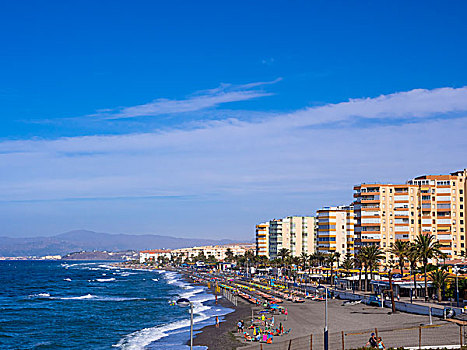 海滩,安达卢西亚,西班牙,欧洲
