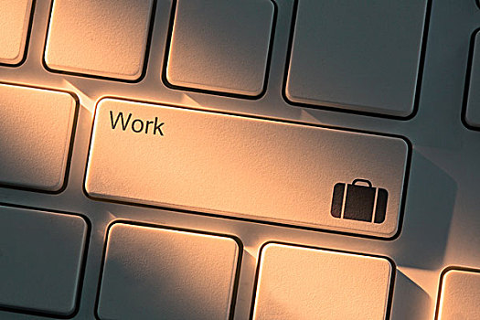 白色,键盘,特写,工作,按键