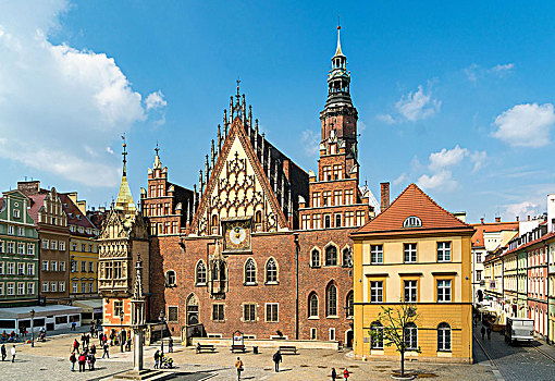 波兰,弗罗茨瓦夫,老城,老市政厅