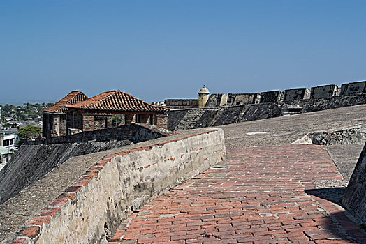 堡垒,圣费利佩,17世纪,卡塔赫纳,哥伦比亚