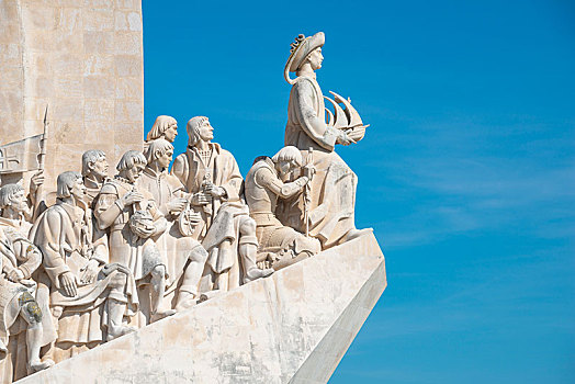 发现者纪念碑,正面,里斯本,葡萄牙,欧洲
