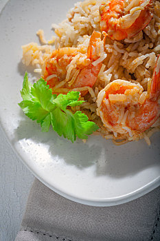 虾,米饭