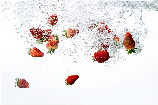 草莓,泡泡,背景