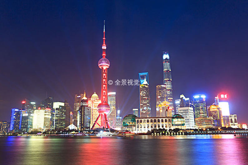 上海陸家嘴夜景_高清圖片_全景視覺