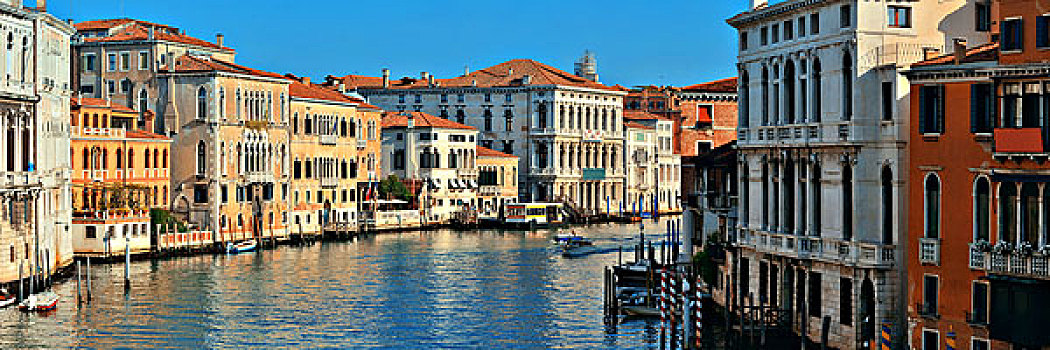 威尼斯,运河,全景,风景,古建筑,意大利